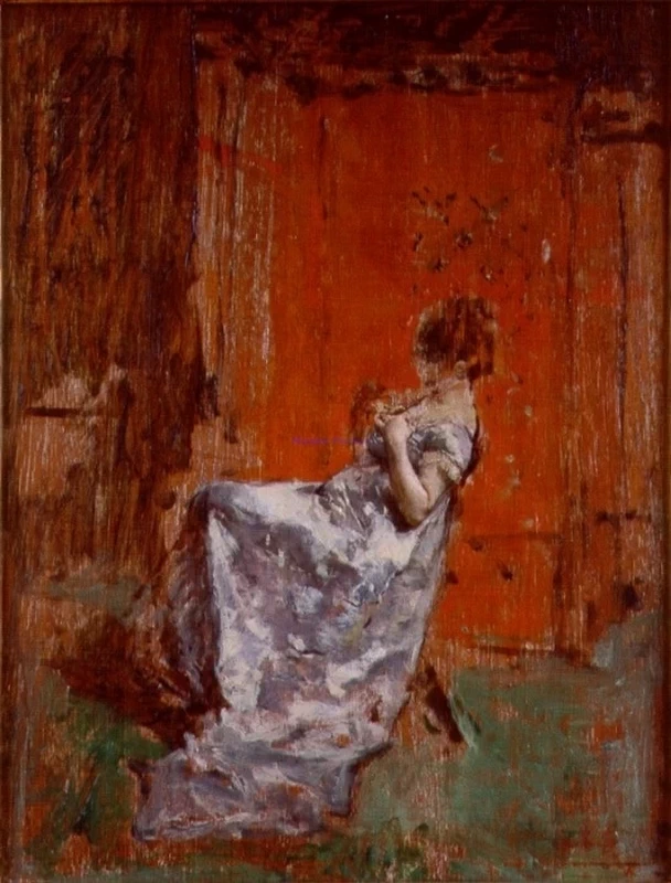 Figura femminile seduta - Palazzo Fortuny, precedentemente Palazzo Pesaro degli Orfei, Sestiere de San Marco, Venezia